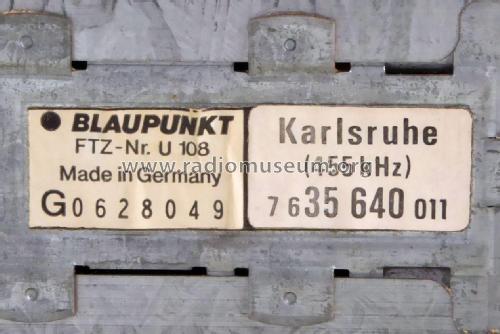 Karlsruhe 7.635.640.011 ab 600001 und ab 900001; Blaupunkt Ideal, (ID = 2667084) Car Radio