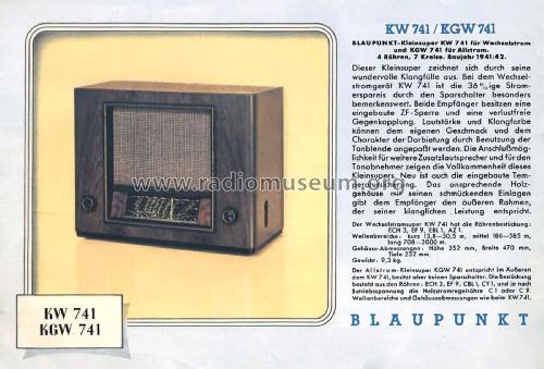 KGW741; Blaupunkt Ideal, (ID = 3098862) Radio