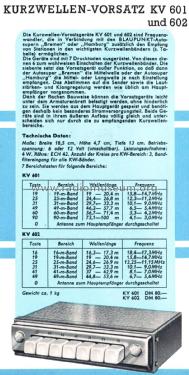 Kurzwellen-Vorsatzgerät KV601; Blaupunkt Ideal, (ID = 2097312) Converter