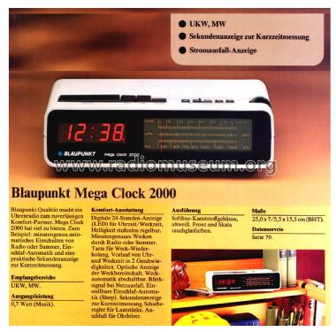 Mega Clock 2000 7 629 220; Blaupunkt Ideal, (ID = 2599287) Radio