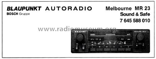 Melbourne MR 23 7.643.588.010; Blaupunkt Ideal, (ID = 2554203) Car Radio