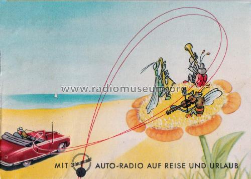 Mit Blaupunkt Autoradio auf Reise und Urlaub Prospekt 1953; Blaupunkt Ideal, (ID = 3083312) Paper