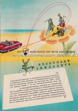 Mit Blaupunkt Autoradio auf Reise und Urlaub Prospekt 1953; Blaupunkt Ideal, (ID = 3083313) Paper