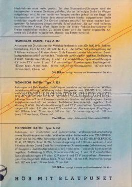 Mit Blaupunkt Autoradio auf Reise und Urlaub Prospekt 1953; Blaupunkt Ideal, (ID = 3083317) Paper