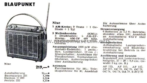 Nixe 22550; Blaupunkt Ideal, (ID = 2676555) Radio