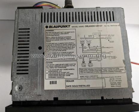 Orlando CM127 Par. No. 7647415510; Blaupunkt Ideal, (ID = 2887327) Car Radio