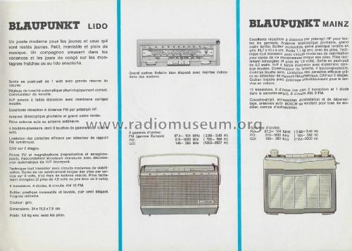 Portatif, Autoradio Mixte , Prospekt ; Blaupunkt Ideal, (ID = 2809888) Paper