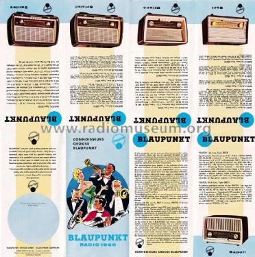 Prospekt Radio 1960 Export ; Blaupunkt Ideal, (ID = 2693772) Paper