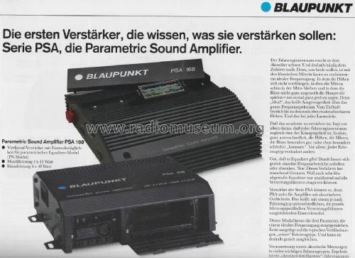 Parametric Sound Amplifier PSA 168 7.607.575.010; Blaupunkt Ideal, (ID = 2687365) Ampl/Mixer