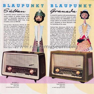 Radios 1959/60 Prospekt, Sprache: Englisch; Blaupunkt Ideal, (ID = 2965363) Paper