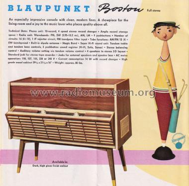 Radios 1959/60 Prospekt, Sprache: Englisch; Blaupunkt Ideal, (ID = 2965368) Paper