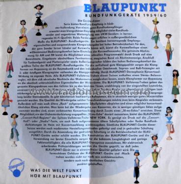 Rundfunkgeräte 1959/60 Prospekt, Sprache: Deutsch ; Blaupunkt Ideal, (ID = 3064925) Paper