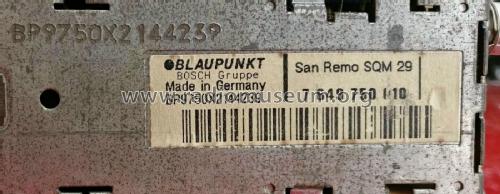 San Remo SQM29 7.649.750.010; Blaupunkt Ideal, (ID = 2322122) Car Radio