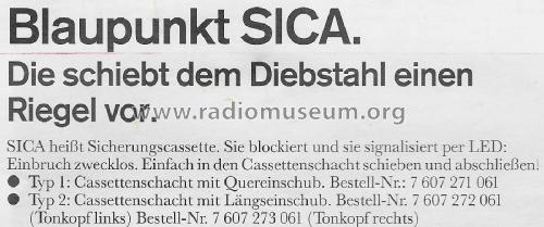 Sicherungscassette für Autoradio - Sica diverse; Blaupunkt Ideal, (ID = 2893639) Misc