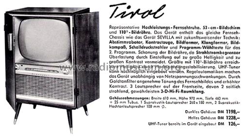 Tirol 7670; Blaupunkt Ideal, (ID = 2677378) Television