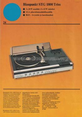 Väritelevisiot Musta-valkotelevisiot Stereolaitteet Matkaradiot Prospekt Finnland 1975; Blaupunkt Ideal, (ID = 2965342) Paper