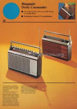 Väritelevisiot Musta-valkotelevisiot Stereolaitteet Matkaradiot Prospekt Finnland 1975; Blaupunkt Ideal, (ID = 2965346) Paper