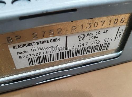 Verona CR43 7.642.752.513; Blaupunkt Ideal, (ID = 2862705) Car Radio