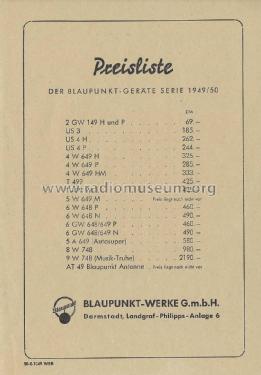 Was die Welt funkt - hör mit Blaupunkt , Prospekt ; Blaupunkt Ideal, (ID = 2811096) Paper