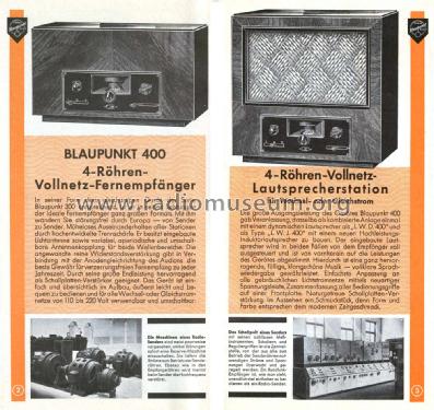 Was die Welt funkt hör mit Blaupunkt Prospekt 1931; Blaupunkt Ideal, (ID = 3087840) Paper