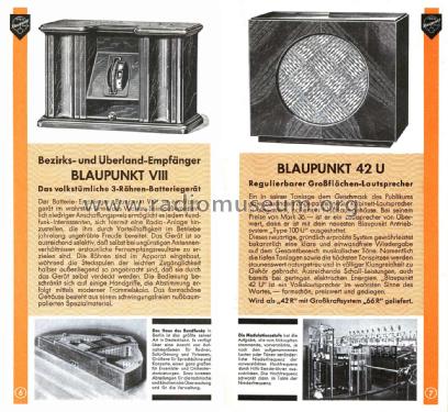 Was die Welt funkt hör mit Blaupunkt Prospekt 1931; Blaupunkt Ideal, (ID = 3087843) Paper