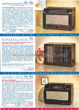 Was die Welt funkt hör mit Blaupunkt Prospekt 1937; Blaupunkt Ideal, (ID = 3089333) Paper