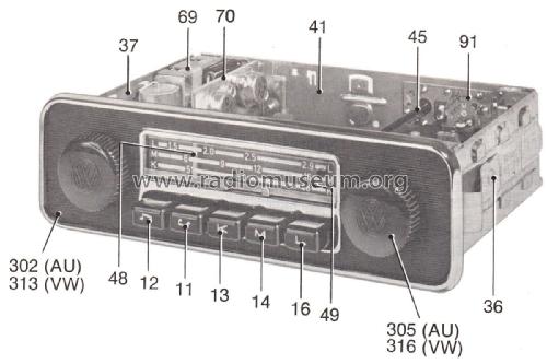 Wolfsburg IV 7.631.180 ab 4300001; Blaupunkt Ideal, (ID = 2392182) Car Radio