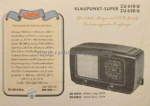 ZU620U; Blaupunkt Ideal, (ID = 2602815) Radio