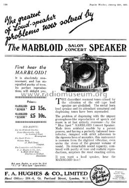 Marbloid Senior Salon Concert Speaker ; Blue Spot Brand F. A (ID = 2665840) Speaker-P