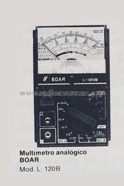 Multímetro analógico L-120B; Boar Electrónicas; (ID = 2566109) Equipment