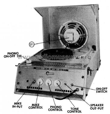 Portable Transcription Player DP-16; Bogen -Presto, David (ID = 582144) Sonido-V