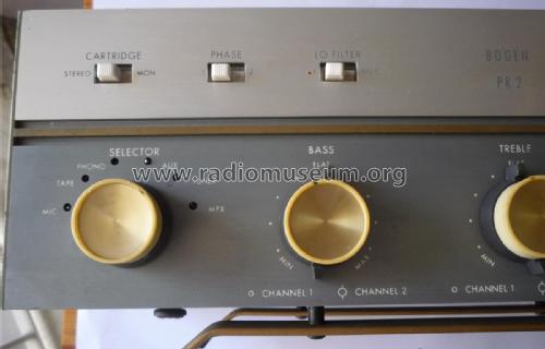 Stereo Preamplifier PR2; Bogen -Presto, David (ID = 2086197) Ampl/Mixer