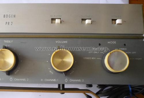 Stereo Preamplifier PR2; Bogen -Presto, David (ID = 2086198) Ampl/Mixer