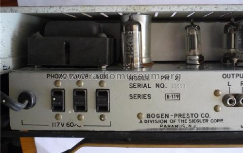 Stereo Preamplifier PR2; Bogen -Presto, David (ID = 2086201) Ampl/Mixer