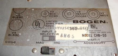 CHB 50 ; Challenger Amplifier (ID = 1790247) Ampl/Mixer