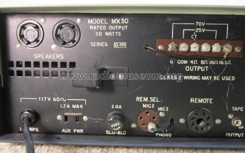 P.A. Amplifier MX30; Bogen -Presto, David (ID = 1403680) Ampl/Mixer