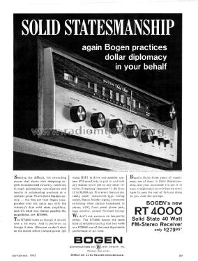 Solid State Receiver RT4000; Bogen -Presto, David (ID = 2737255) Radio