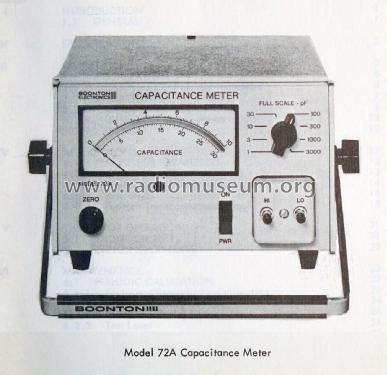 Capacitance Meter 72A; Boonton Electronics (ID = 3066140) Equipment