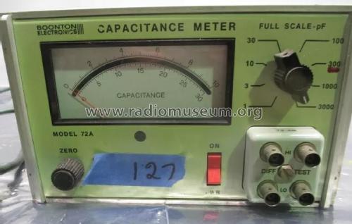 Capacitance Meter 72A; Boonton Electronics (ID = 3066153) Equipment