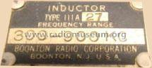 Q-Standard - Inductor 111A ; Boonton Radio Corp.; (ID = 601155) Equipment