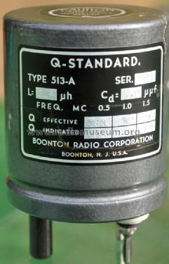 Q-Standard - Inductor 513A; Boonton Radio Corp.; (ID = 1564452) Equipment