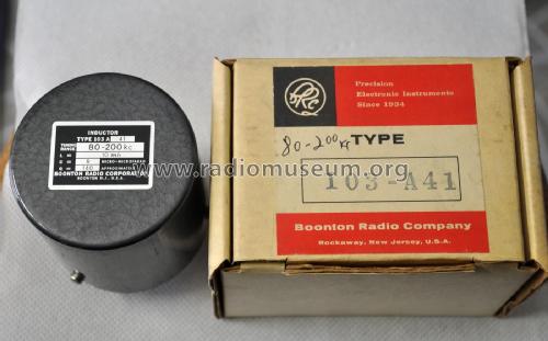 Q Standard - Inductor 103A; Boonton Radio Corp.; (ID = 2030477) Equipment
