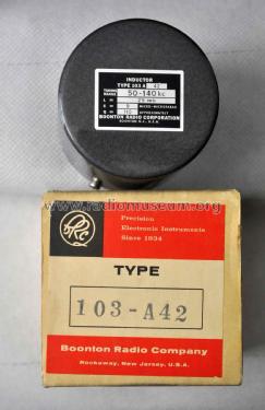Q Standard - Inductor 103A; Boonton Radio Corp.; (ID = 2030479) Equipment