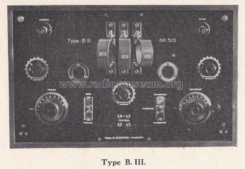 B III; Boosman, Fa, W., (ID = 2375079) Radio