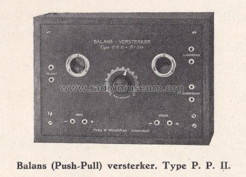 PP II; Boosman, Fa, W., (ID = 2375085) Ampl/Mixer