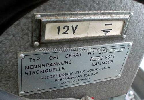 Autotelefon OF1; Bosch; Deutschland (ID = 420574) Telefonie