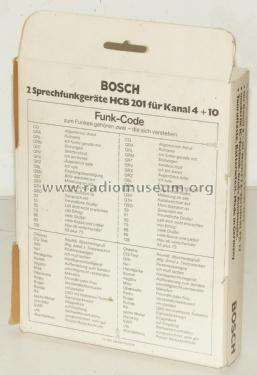 Sprechfunkgerät HCB 201; Bosch; Deutschland (ID = 2617069) Citizen