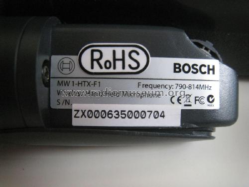 Wireless Hand Held Microphone MW1-HBX-f1; Bosch; Deutschland (ID = 1978764) Microphone/PU