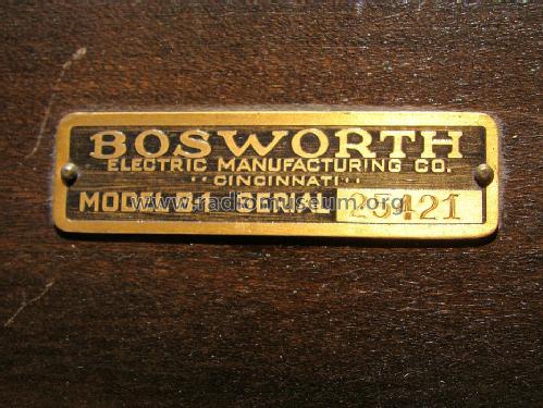 B1; Bosworth Electric (ID = 1341630) Radio