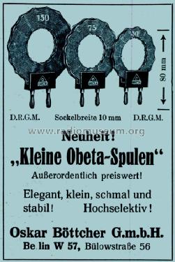 Obeta Steckspule ; Böttcher, Oskar GmbH (ID = 1515052) Radio part